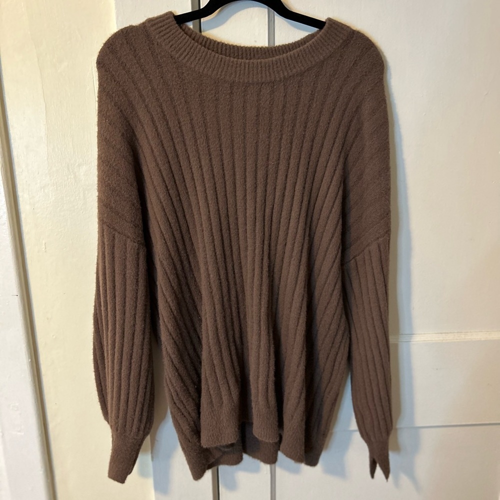 Super soft brown Aerie sweater - Picture 2 of 2